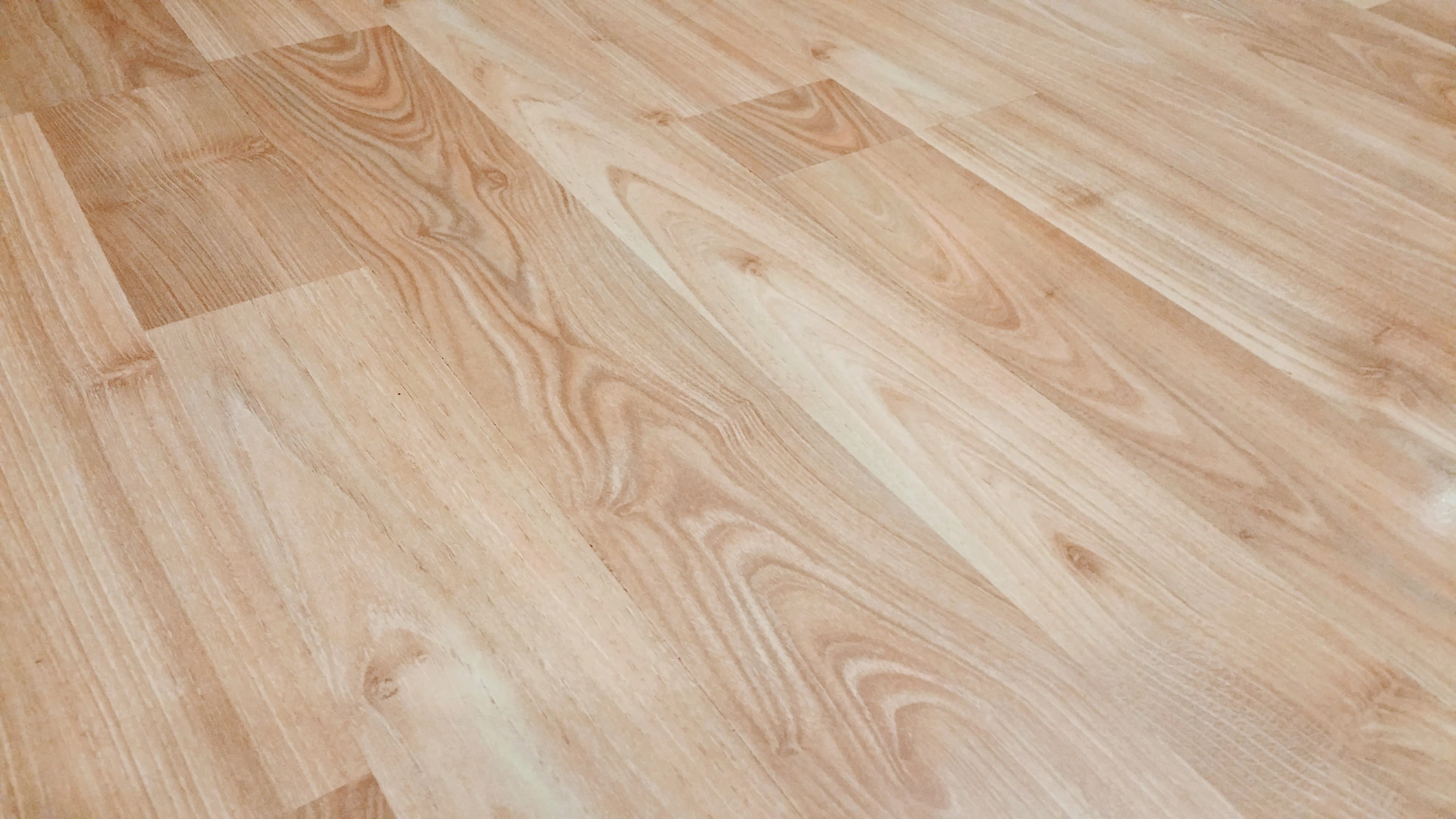 Close-up of light timber floorboards